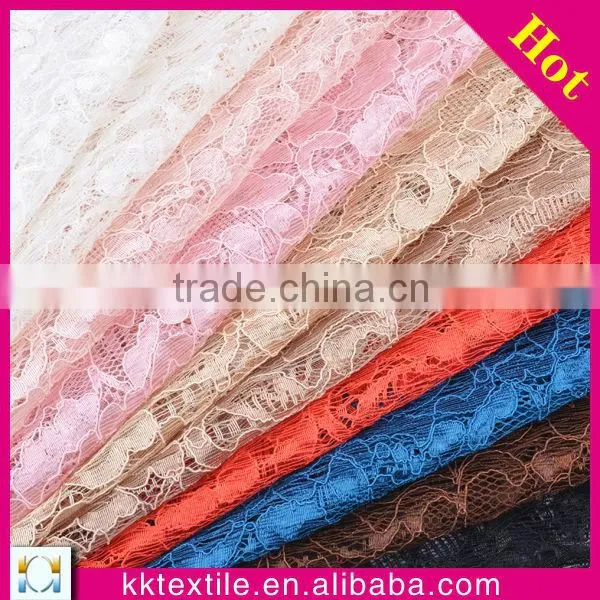 New Arrival 25% Nylon 75% Rayon With Gold Flower Rayon Nylon Blend Fabric photo-4