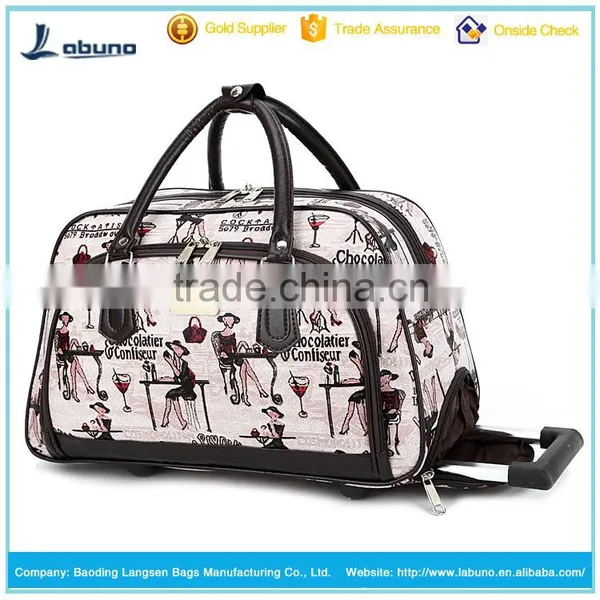 Fashionable Colourful Travel Trolley Luggage Bag Travel World Luggage Trolley Bag photo-3
