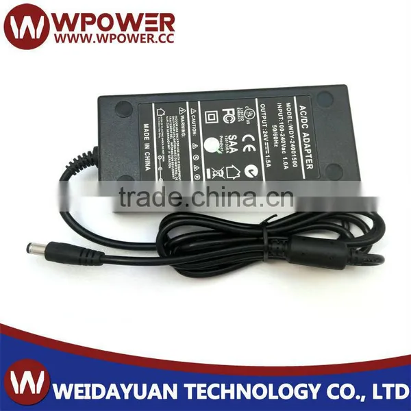 24V 1.5A AC To DC Switching Mode Power Supply Adapter WEIDAYUAN photo-3
