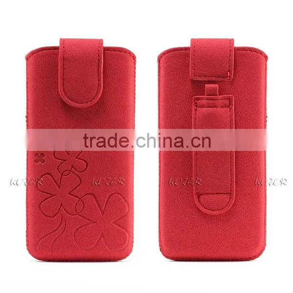 Mobile Pouch by PU Material for IPhone 6 Samsung S5,Customized Designs photo-5