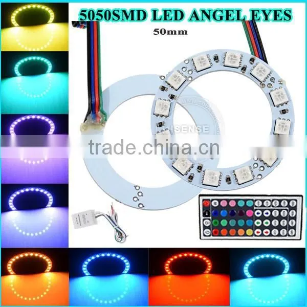 104mm DC12V Black PCB Semi Circle 5050 Smd Led Halo Rings With Different Color photo-4