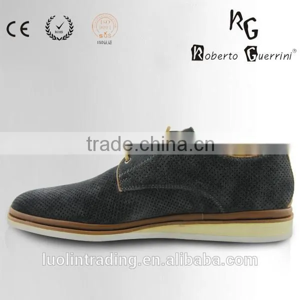 Suede Lace up Stylish Design Custom Casual Shoes photo-3