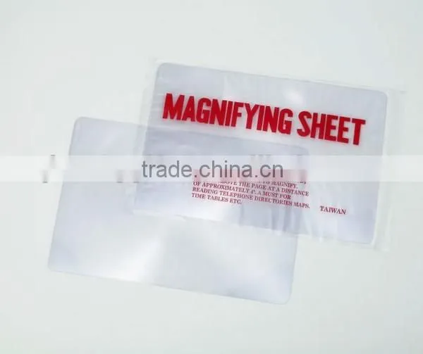 Hot Sell Large Page Pvc Plastic Optical Lens Magnifying Sheet /Full Page Magnifying Sheet Quality Choice photo-3