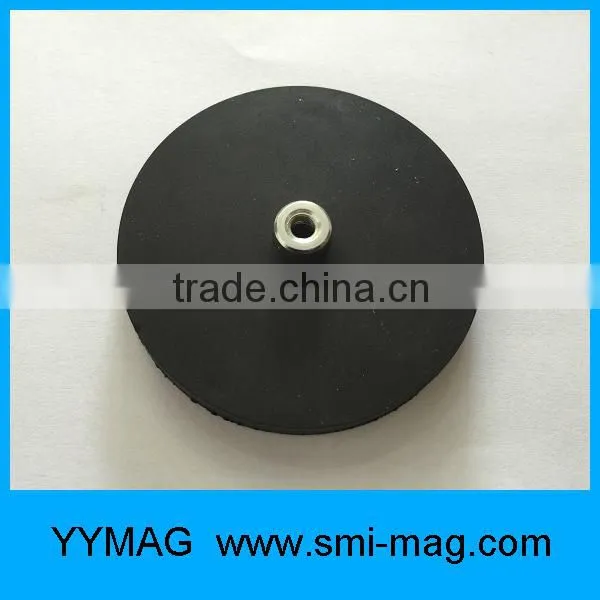 Multi-poles Rubber Covered Neodymium POT Magnet For Taxi Signs photo-3