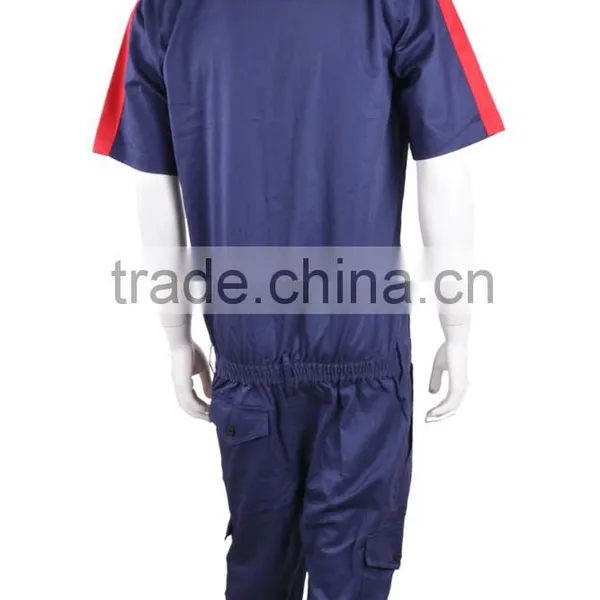 OEM Men's VISA Cotton Short Sleeve Coverall Workwear photo-2