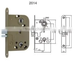 Europe Bathroom Mortise Lock Body