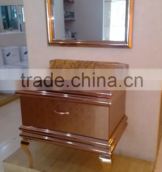 Modern Bathroom Stainless Steel Bathroom Vanity With Legs F-001 photo-5