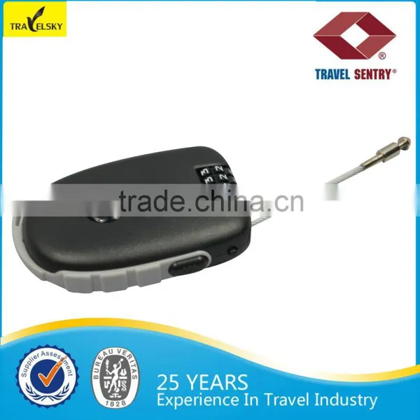 Retractable Cable Combination Plastic Luggage Lock photo-5