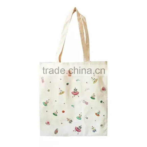 Custom Women Canvas Handbags Tote Bag Single Shoulder Canvas Bag