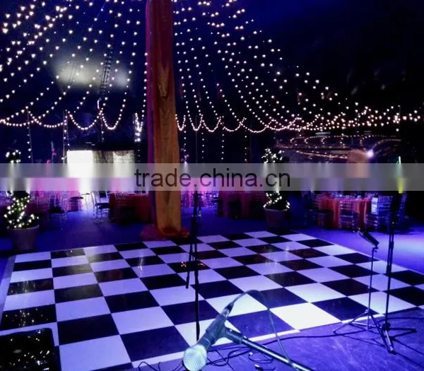 Rental Stage Platform Black White Dance Floor Portable photo-4