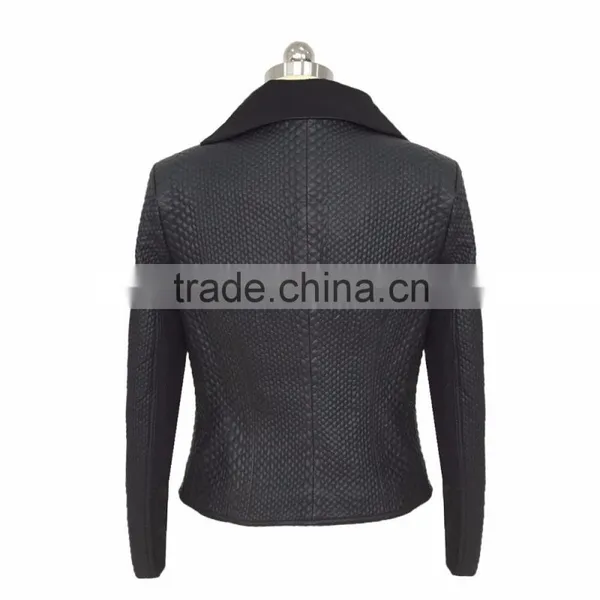 Women Black Faux Fur Coat 2016 Latest Design photo-4