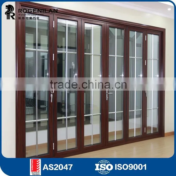 ROGENILAN 75# (AS2047) Soundproof Aluminium Commercial Accordion Folding Doors photo-6