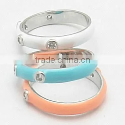 Fashioin Clear CZ With Enamel Jewelry Set photo-2