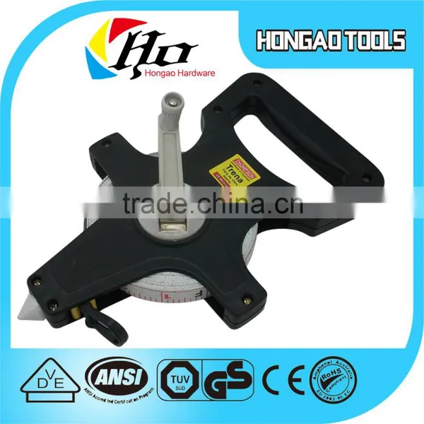 Wholesale White Metric and Inch Plastic Hook Blade Fiber Glass Plastic Measuring Tape photo-4