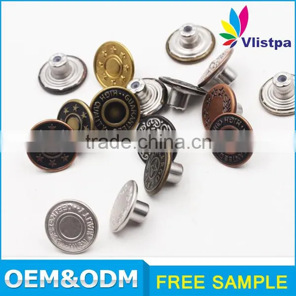Custom Logo 20mm Design Decorative Denim Jeans Wholesale Jeans Button photo-5
