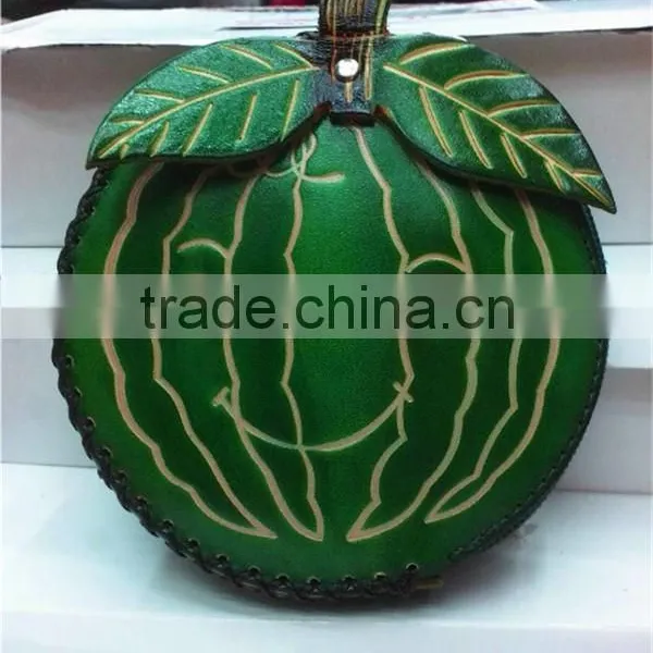 Chinese Handmade Animal Shape Genuine Leather Zip Coin Purse photo-5