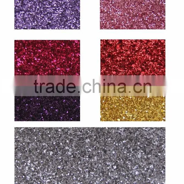 PU Synthetic Glitter Leather for Glitter Gift Boxes