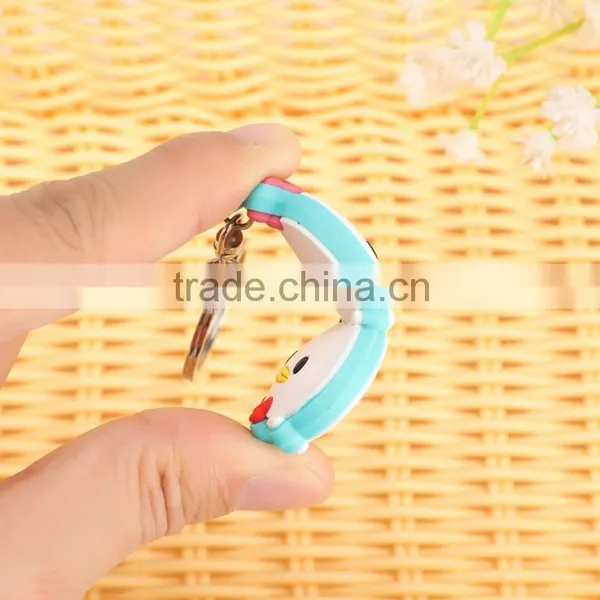 New Design Rubber Keychain / Rubber Led Lamp Keychain photo-5