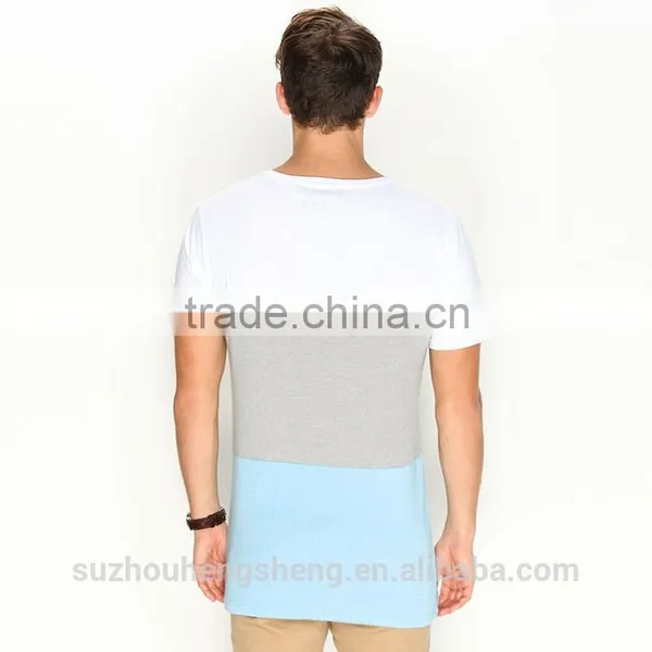 Mens Handsome Three Color Combo Series T Shirt
