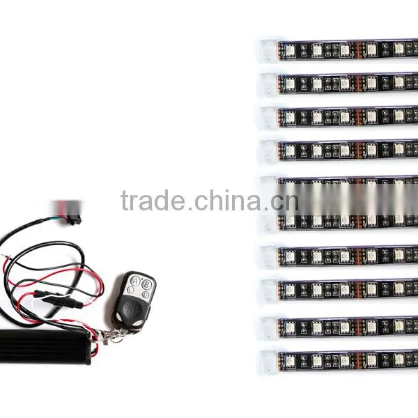 Customized 6-12pc Motorcycle Led Lighting Kit With FCC RF RGB LED Remote Controller, Hot Sale in USA photo-5