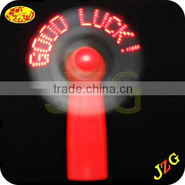 Battery-Operated Message Flashing Led Mini Fan Led Fan