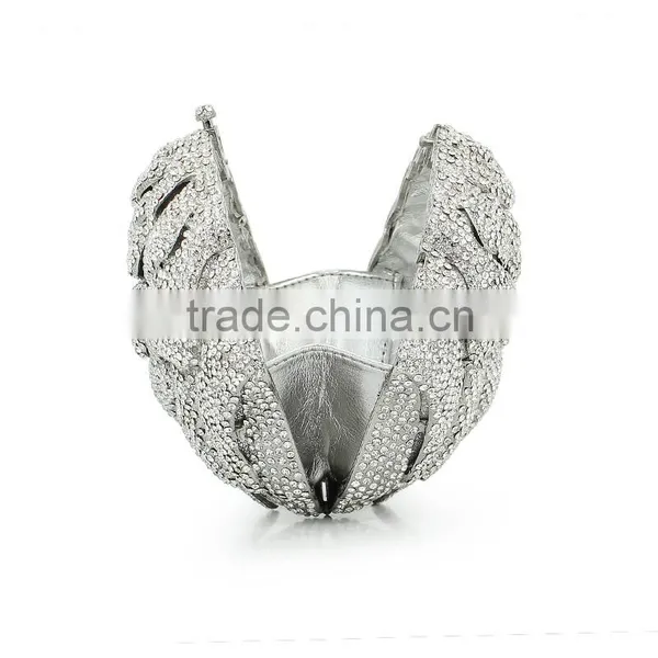 3D Flower Hard Shell Crystal and Crystal Bags and Clutches (8746A-S) photo-4