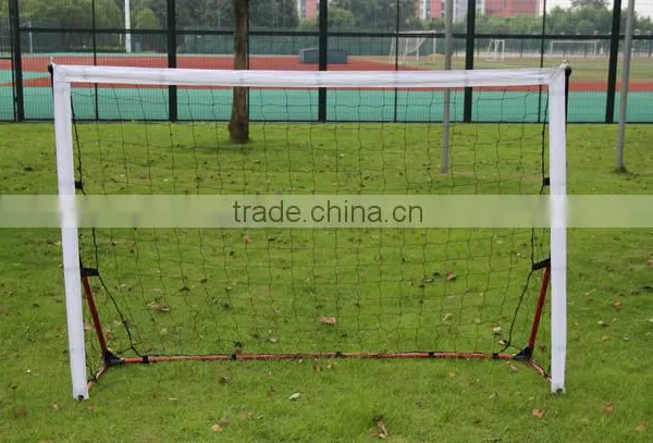 W2m*H1.45m*D100mm White Polyester Knotless Rebound Soccer Goal Net, 4 Inches Mesh With 420D Oxford Fabric Binding photo-3
