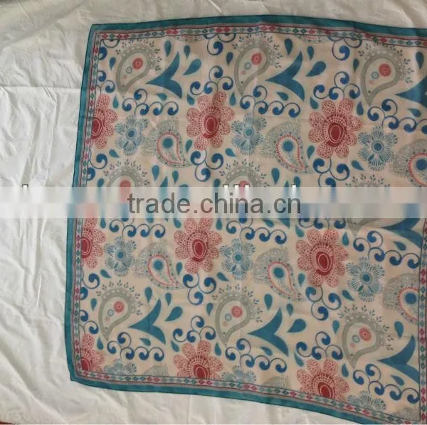 BIG REPEAT SIZE PRINTING Square Scarf photo-2