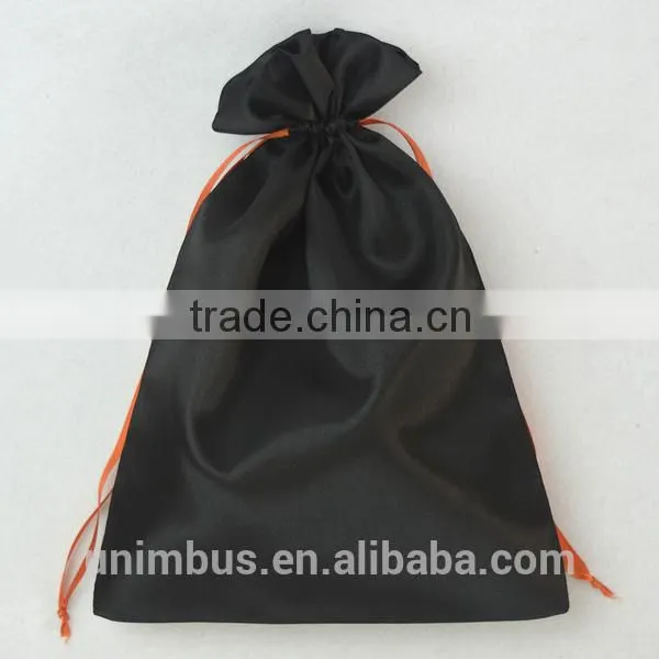 Customize Size Drawstring Satin Silk Virgin Hair Packaging Bag photo-2