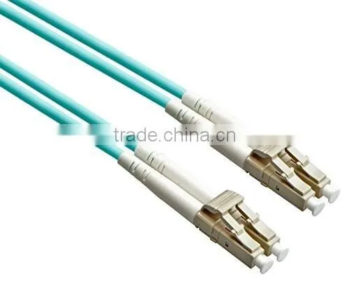 10Gb Multimode 50/125 OM3 Coring LC Aqua Duplex Fiber Optic Patch Cord/patch Cable/patch Lead photo-4