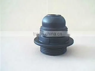 E27 Plastic Auto Locked Lampholder With Full Threaded Skirt