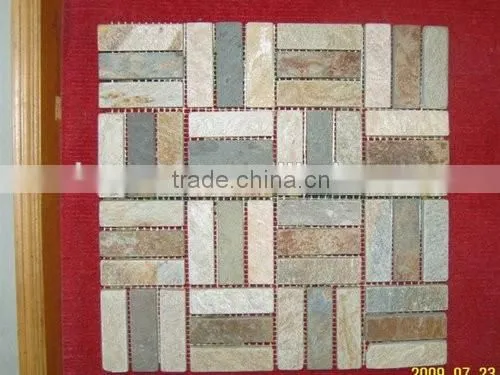 Golden Select Glass Ceramic Mosaic Wall Tile for Sale photo-2