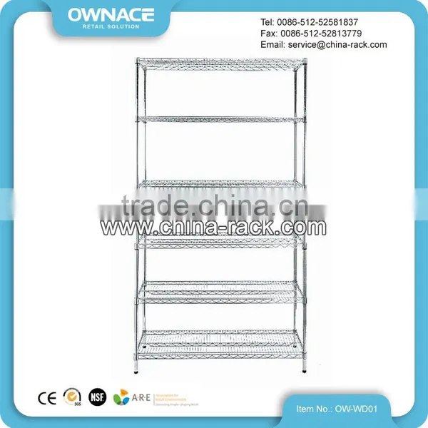 High Quality Chrome Carbon Steel Wire Mesh Shelving photo-3