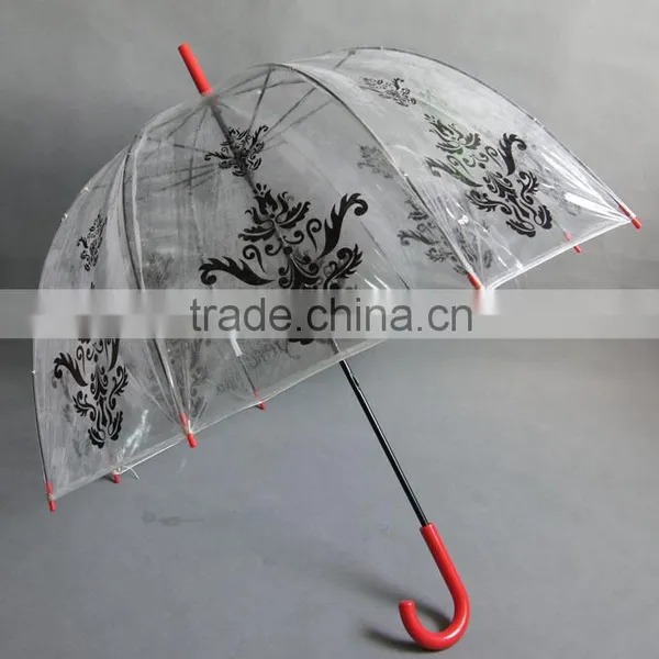 China Factory Wholesale Fashion Pvc Transparent Umbrella photo-2