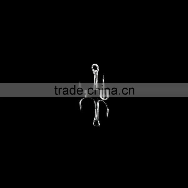 100pcs 8# Fishing Hook High Carbon Steel Treble Hooks Fishing Tackle photo-2
