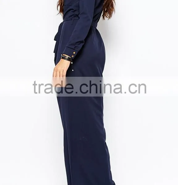 Women's Casual Long Dress Long Sleeve Fork Maxi Dress photo-3