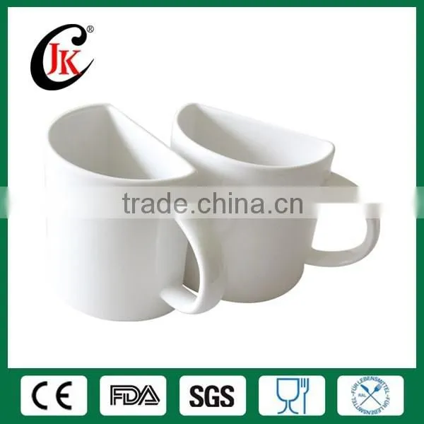 Wholesale Customized Coffee Mug Cheap White Ceramic Cup for Couple photo-2