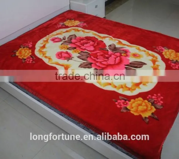 Manufactory Walmart China Home Textile Stock 100% Woven Acrylic Blanket photo-3