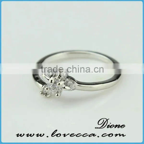 Size 7,8,9 Jewelry New Woman's White Gold Zircon Crystal Filled Ring Gift photo-2