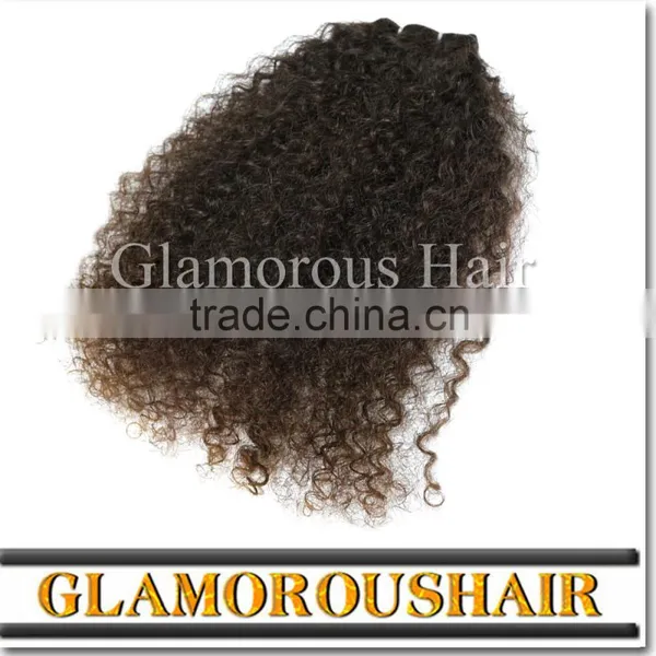 Unprocessed Virgin Peruvian Hair Kinky Curly Can Last Curl Long Time photo-5