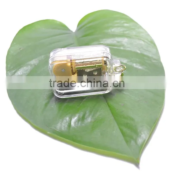 Transparent Keychain Romantic Wedding Favor Small Merry Christmas Gift Music Box photo-4