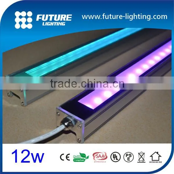 Waterproof IP65 mini 12w rgb aluminium body smd linear wall washer