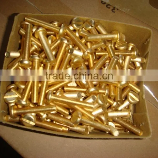 on Sale Under Packing Brass Machine Screw DIN963 With Best Price photo-3