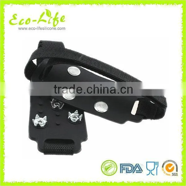 Wholesale Outdoors Anti-skid Snow Climbing 5 Claws Silicone Ice Shoe Crampons photo-5