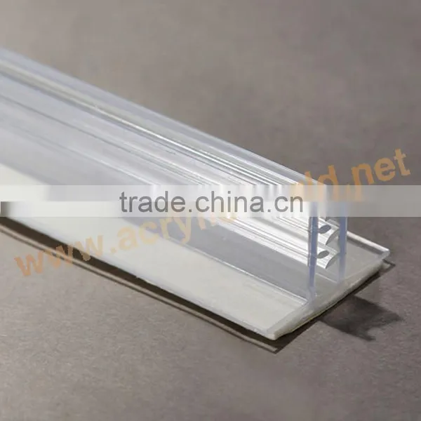 Peel & Stick 1" x 4" Shelf Tag/Label Holders - 25-Pack - Open Long Side - SPCSTB2432L-25 photo-3