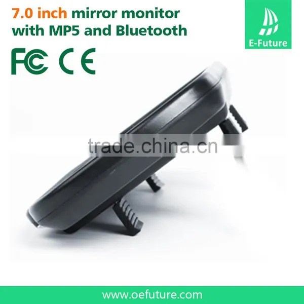 Bluetooth MP5 Car Rearview Mirror Monitor With Touch Screen and 7inch Lcd Display photo-3