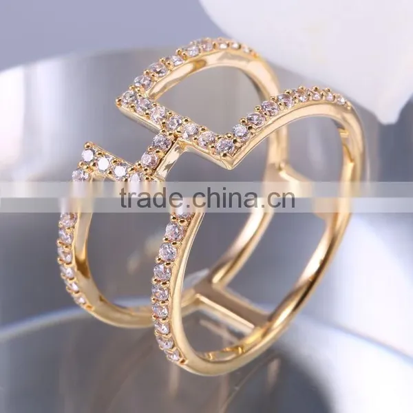 New Fashion Flower Shape Gold Ring Design 925 Silver Flower Ring photo-5