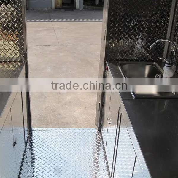 JX-FS280A Stainless Steel Caravan Trailer Fast Food Mobile Kitchen Trailer for Sale photo-4