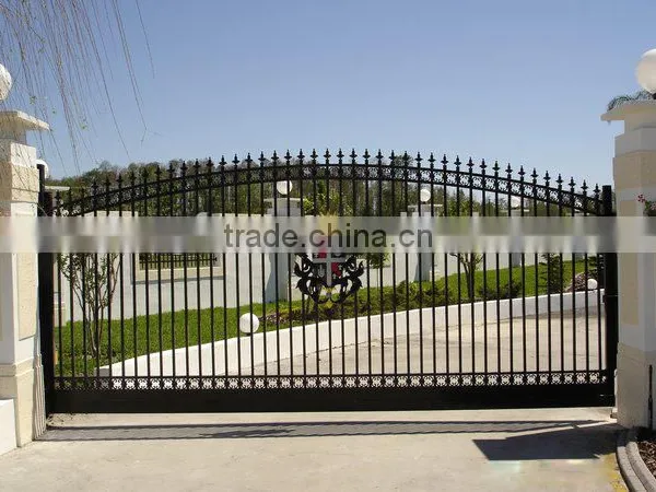 Aluminum/ Wrought Iron/galvanized Powder Coated Steel/Iron/ Useful Steel Outdoor Garden Gates photo-5