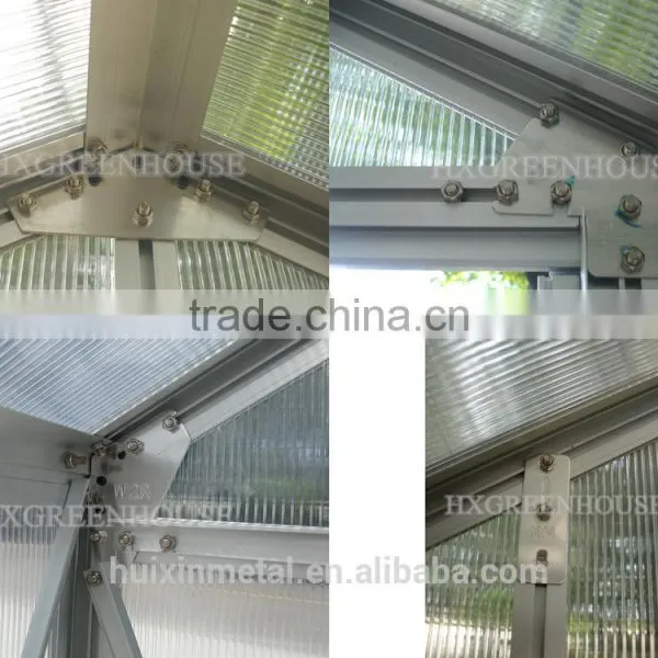 Polycarbonate Sheet Greenhouse With Aluminum Frame HX66123 photo-3
